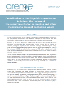 Contribution to the EU public consultation to inform the review of the requirements for packaging and other measures to prevent packaging waste